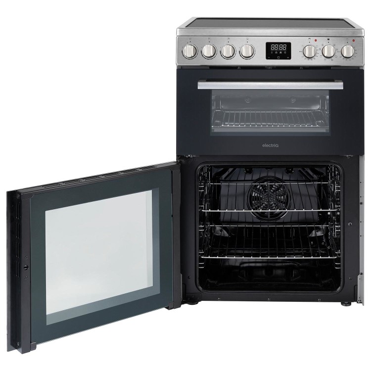Refurbished electriQ EQEC60IX 60cm 4 Zone Hob Induction Cooker Stainless Steel