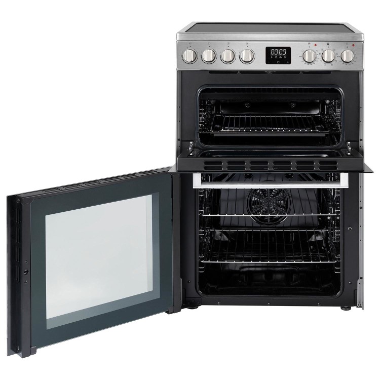 Refurbished electriQ EQEC60IX 60cm 4 Zone Hob Induction Cooker Stainless Steel
