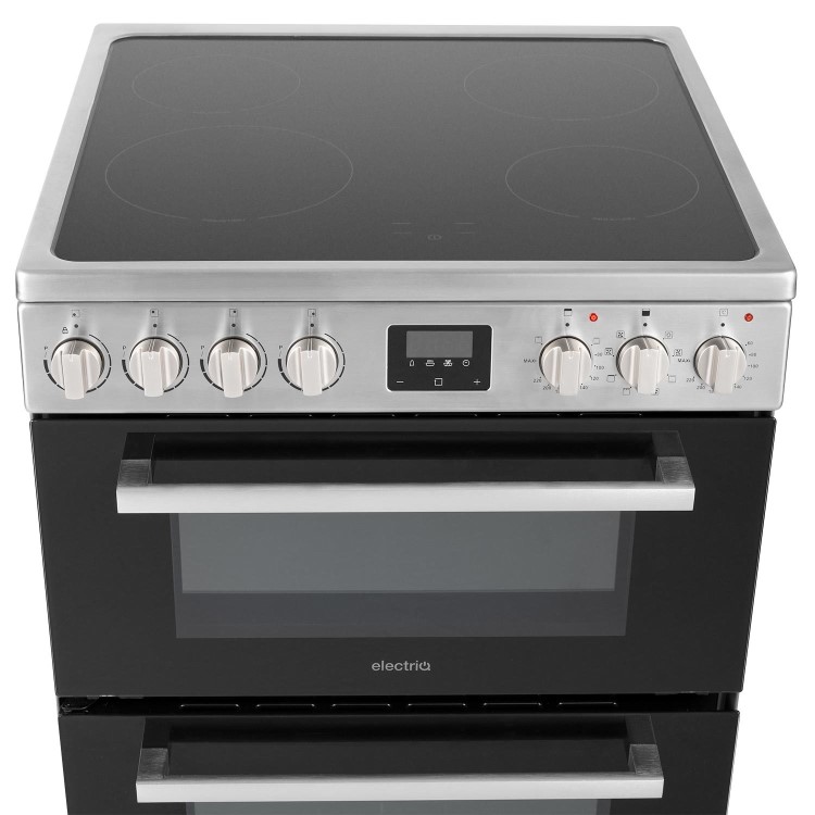 Refurbished electriQ EQEC60IX 60cm 4 Zone Hob Induction Cooker Stainless Steel