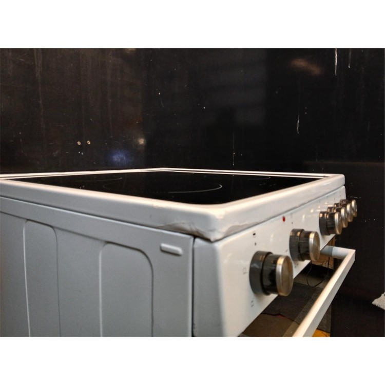 Refurbished electriQ EQECW160CERAMIC 60cm Electric Cooker White