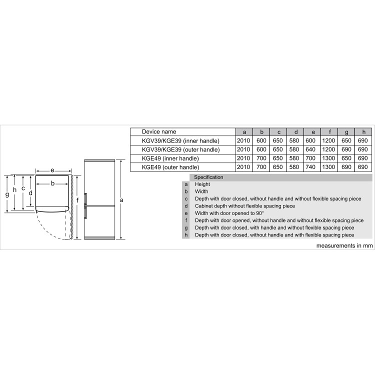 Refurbished Bosch Series 6 KGE49AICAG Freestanding 413 Litre 60/40 Low Frost Fridge Freezer With VitaFresh Stainless Steel