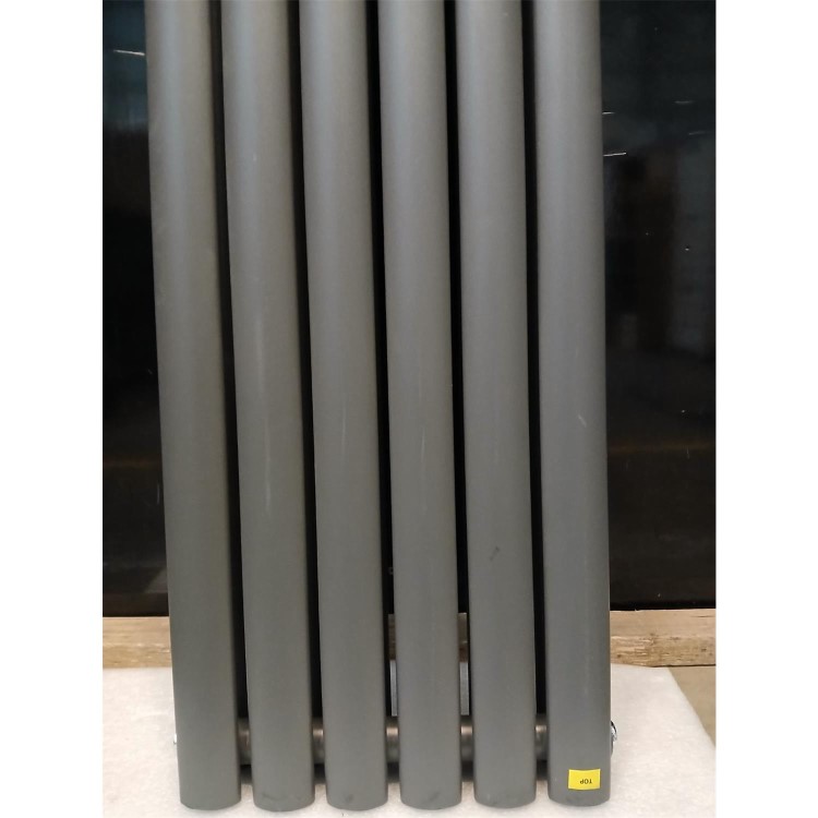 Refurbished Anthracite Vertical Smart Electric Radiator with Wi-Fi Thermostat - 1.2kW - Double Panel H1600xW354mm - Bathroom Safe