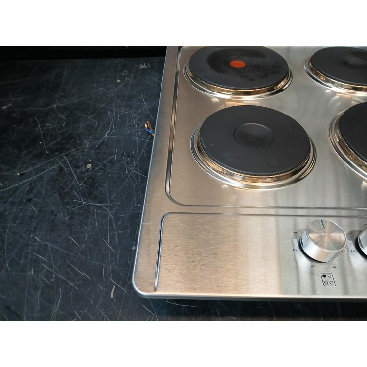 Refurbished electriQ EIQSPEHOBX 60cm Sealed Plate Hob Stainless Steel