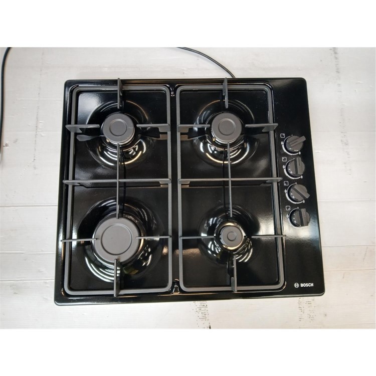 Refurbished Bosch Series 2 PBP6B6B60 58cm 4 Burner Gas Hob Black