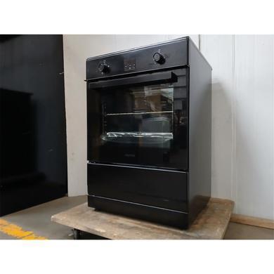 Refurbished electriQ 60cm Single Oven Cooker with Induction Hob - Black