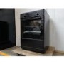 Refurbished electriQ 60cm Single Oven Cooker with Induction Hob - Black