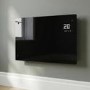 electriQ 2500W Smart Designer Glass Panel Convection Heater - Wall Mountable & Bathroom Safe - Black