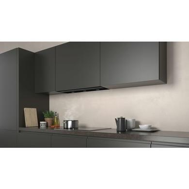 Refurbished N70 90cm Wide Integrated Cooker Hood With Fold-out Glass Deflector - Black