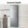 Hisense 495 Litre 60/40 Freestanding Fridge Freezer - Stainless Steel
