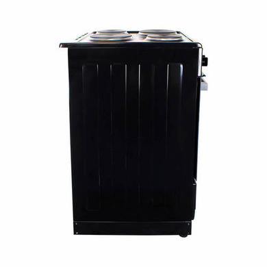 Refurbished electriQ 50cm Electric Cooker with Sealed Plate Hob - Black