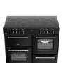 Refurbished Belling Farmhouse 110cm Electric Ceramic Range Cooker - Black
