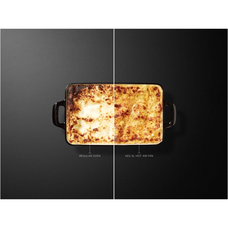 Refurbished AEG 6000 Series BPE556060M SteamBake 60cm Single Built In Electric Oven with Food Probe Stainless Steel