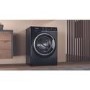 Refurbished Hotpoint AntiStain NSWM846BSUK Freestanding 8KG 1400 Spin Washing Machine Black