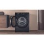 Refurbished Hotpoint AntiStain NSWM846BSUK Freestanding 8KG 1400 Spin Washing Machine Black