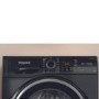 Refurbished Hotpoint AntiStain NSWM846BSUK Freestanding 8KG 1400 Spin Washing Machine Black