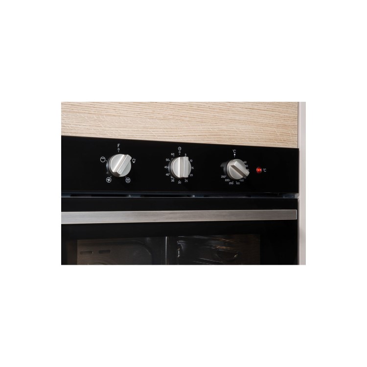 Indesit Aria Electric Fan Assisted Single Oven - Black