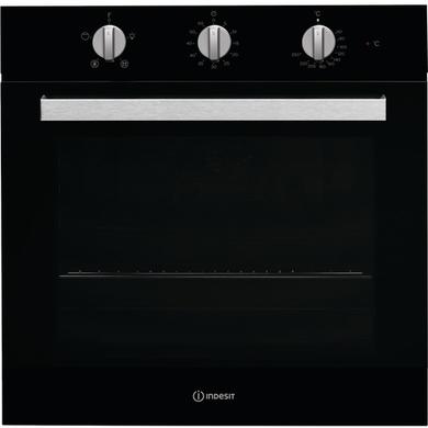 Refurbished Indesit Aria IFW6330BL 60cm Single Built In Electric Oven Black