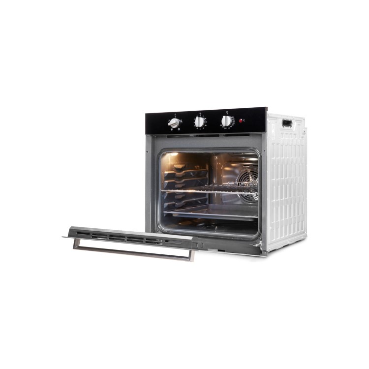 Indesit Aria Electric Fan Assisted Single Oven - Black
