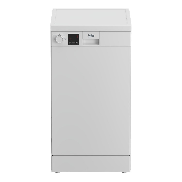 Refurbished Beko DVS04X20W 10 Place Freestanding Slimline Dishwasher