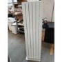 Refurbished - Eco Eleganza White Vertical Flat Designer Aluminium Radiator 1600x450mm Double Panel 4049 BTU