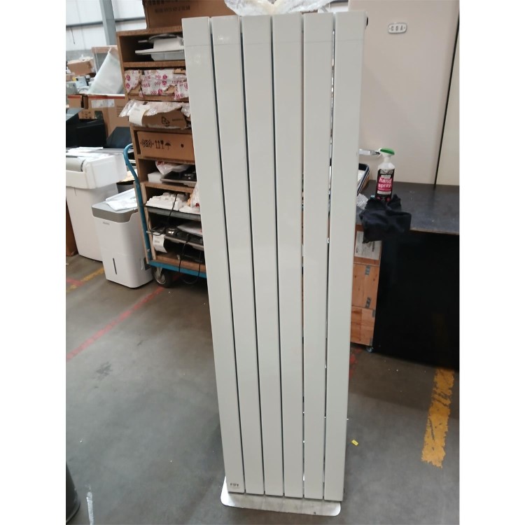Refurbished - Eco Eleganza White Vertical Flat Designer Aluminium Radiator 1600x450mm Double Panel 4049 BTU