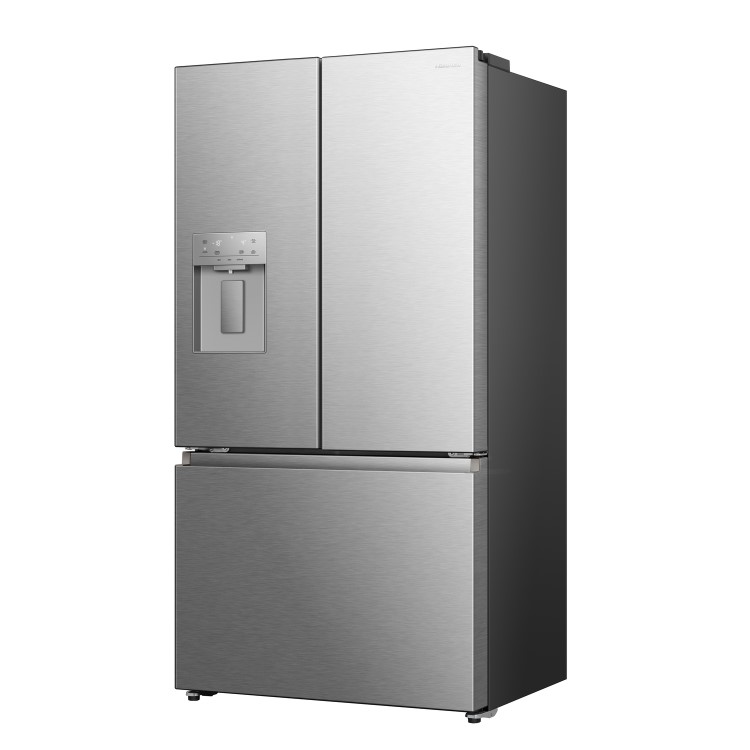 Hisense 634 Litre French Style American Fridge Freezer - Stainless Steel