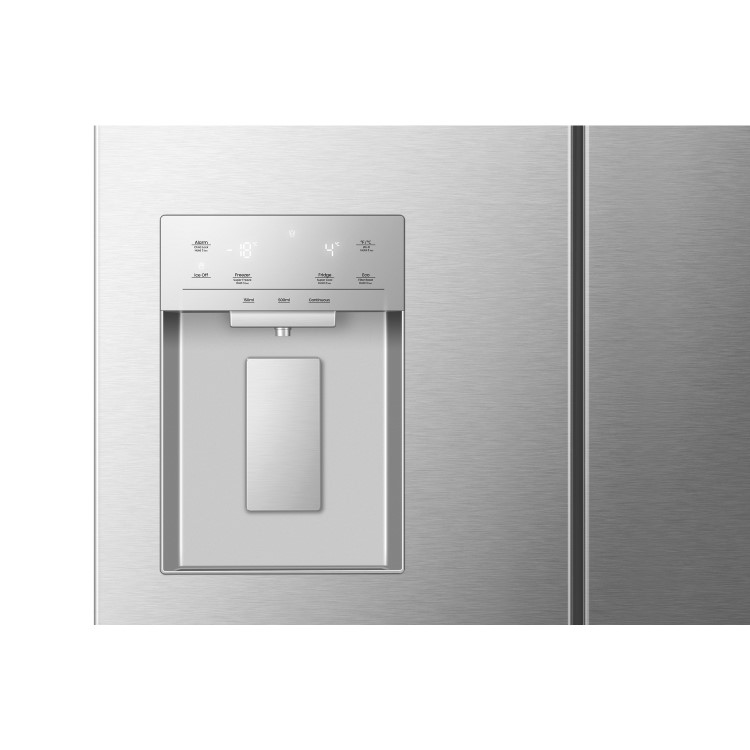 Hisense 634 Litre French Style American Fridge Freezer - Stainless Steel