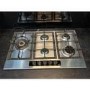 Refurbished 86cm Five Burner Gas Hob With Cast Iron Pan Stands - Stainless Steel
