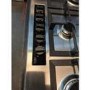 Refurbished 86cm Five Burner Gas Hob With Cast Iron Pan Stands - Stainless Steel