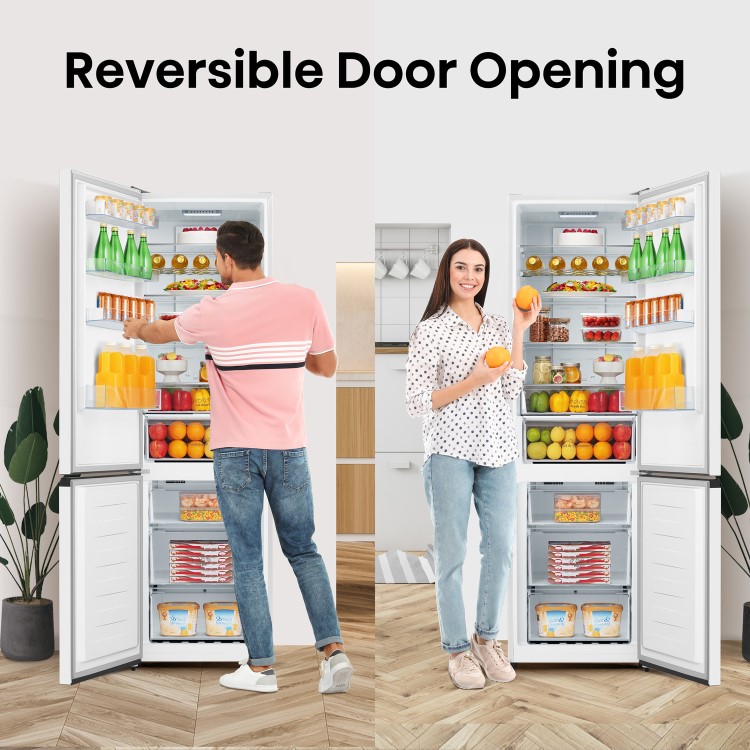 Refurbished Hisense RB435N4BWE Freestanding 336 Litre 60/40 No Frost Fridge Freezer