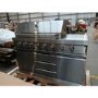 Refurbished Monster Grill - Ultimate Outdoor Kitchen - 6 Burner Gas BBQ Grill with Fridge and Sink