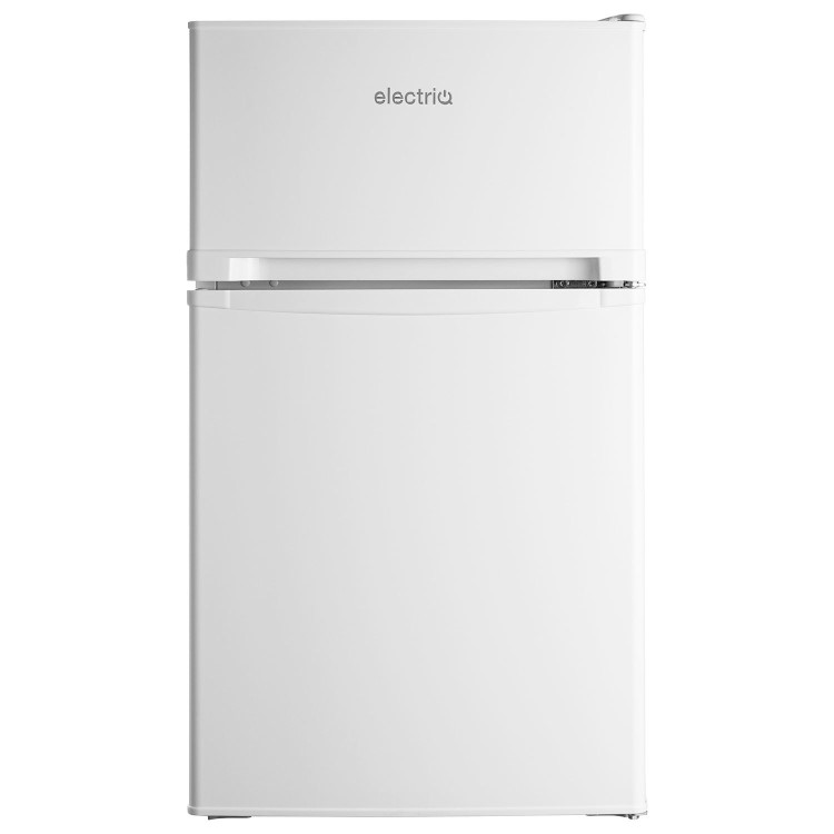 electriQ 80 Litre Under Counter Freestanding Fridge Freezer - White