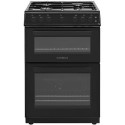 78958752/1/CTG62LPGBK Refurbished Gas Twin Cavity Black LPG Jets Freestanding 60cm Cooker