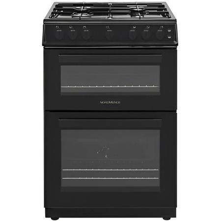 Refurbished Gas Twin Cavity Black LPG Jets Freestanding 60cm Cooker