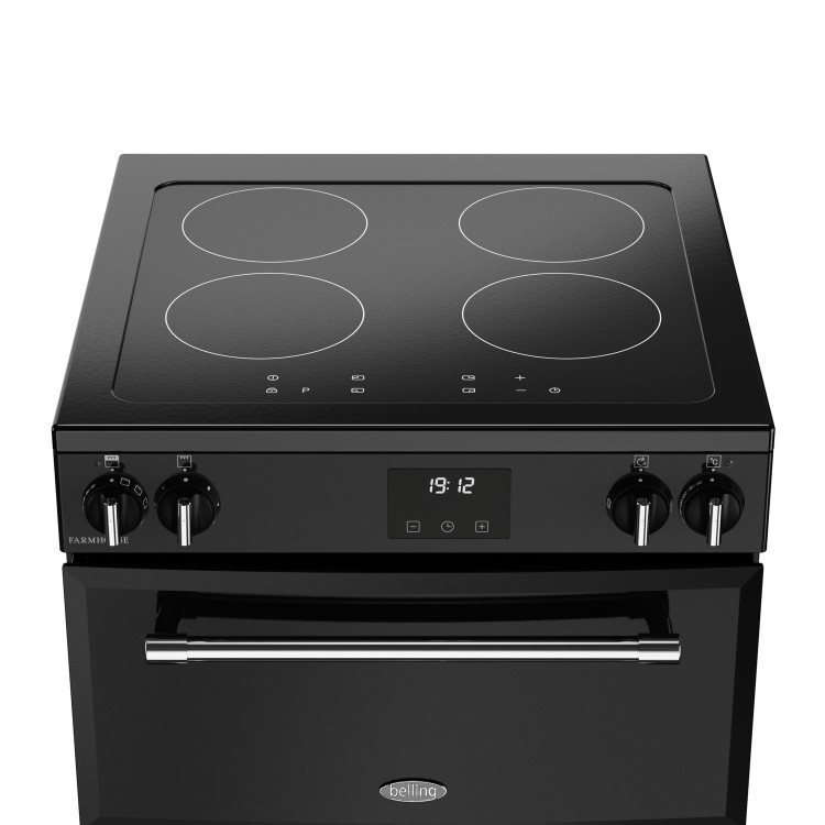 Refurbished Belling Farmhouse 60cm Electric Induction Cooker - Black