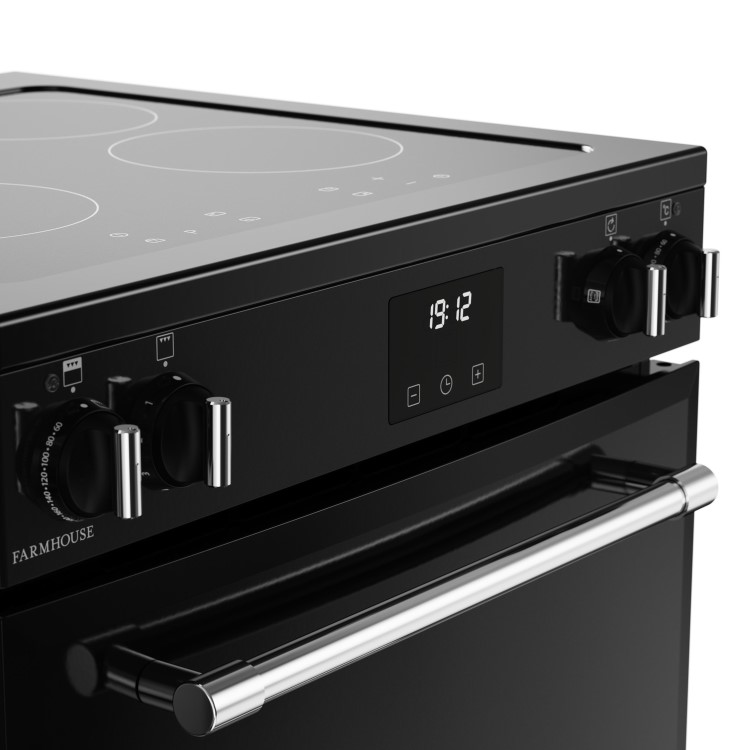 Refurbished Belling Farmhouse 60cm Electric Induction Cooker - Black