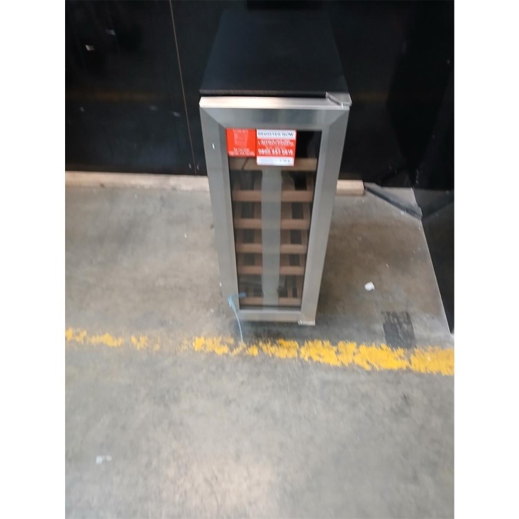 Refurbished CDA 19 Bottle Capacity Single Zone Freestanding 30cm Under Counter Wine Cooler - Stainless Steel