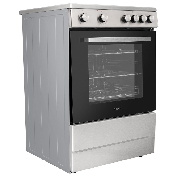 electriQ 60cm Electric Cooker - Stainless Steel