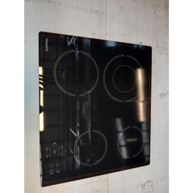 Refurbished 4 Zone Crystal Finish Touch-Control Hob in Black