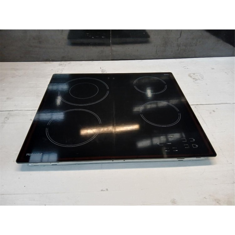 Refurbished 4 Zone Crystal Finish Touch-Control Hob in Black