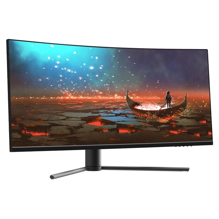 Refurbished electriQ 34" QLED WQHD 180Hz 1ms UltraWide Curved Gaming Monitor
