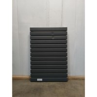 Refurbished - Riace Anthracite Horizontal Flat Designer Radiator 600x884mm Double Panel 3342 BTU