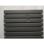 Refurbished - Riace Anthracite Horizontal Flat Designer Radiator 600x884mm Double Panel 3342 BTU