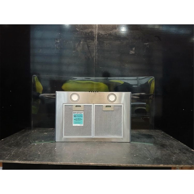 Refurbished Candy 90cm Curved Glass Cooker Hood - Stainless Steel