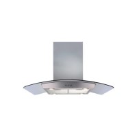 Refurbished CDA 90cm Curved Glass Island Cooker Hood - Stainless Steel