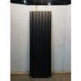 Refurbished - Eco Eleganza Midnight Black Vertical Flat Designer Aluminium Radiator 1600x525mm Double Panel 4724 BTU