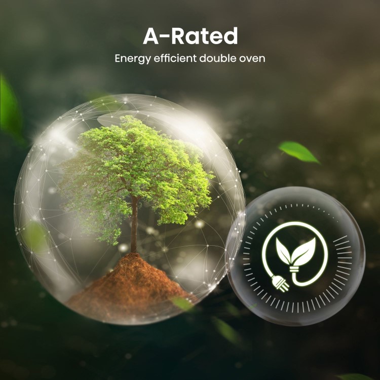 Refurbished Hisense Hi6 Built-In Electric Double Oven - Black