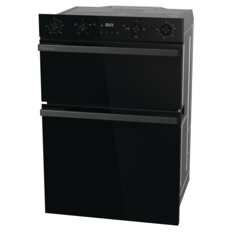 Refurbished Hisense Hi6 Built-In Electric Double Oven - Black