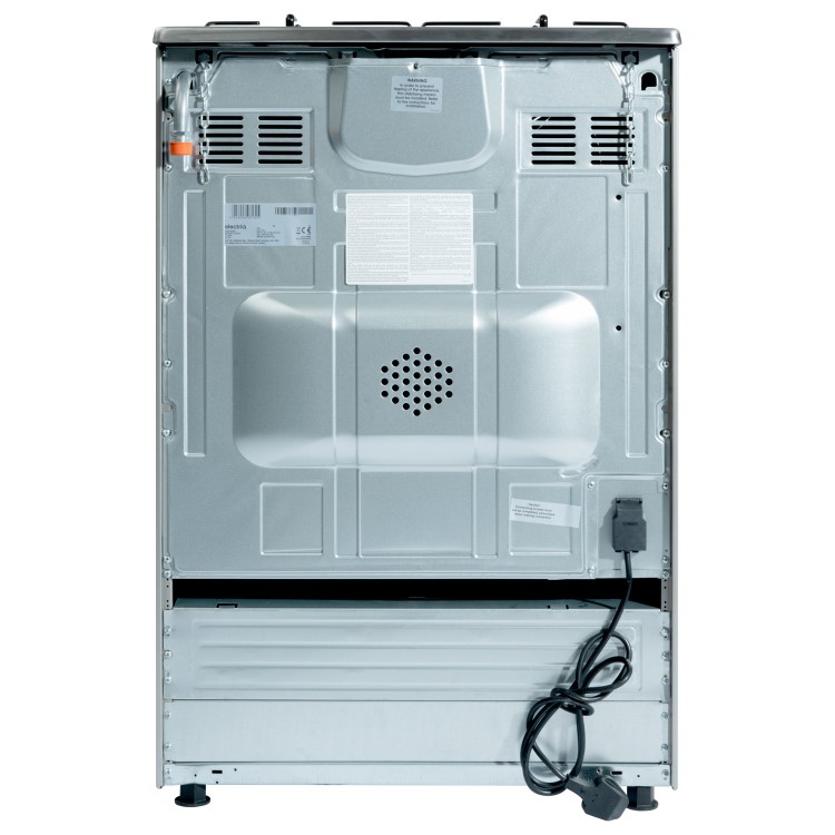 Refurbished electriQ 60cm Dual Fuel Single Oven Cooker - Stainless Steel