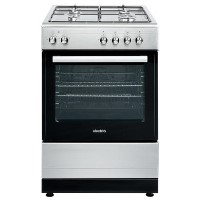 Refurbished electriQ 60cm Dual Fuel Single Oven Cooker - Stainless Steel